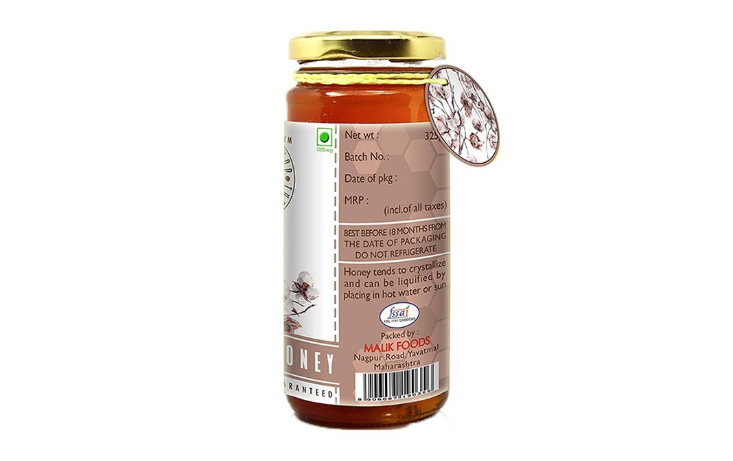 The Honey Shop Cotton Honey    Glass Jar  325 grams